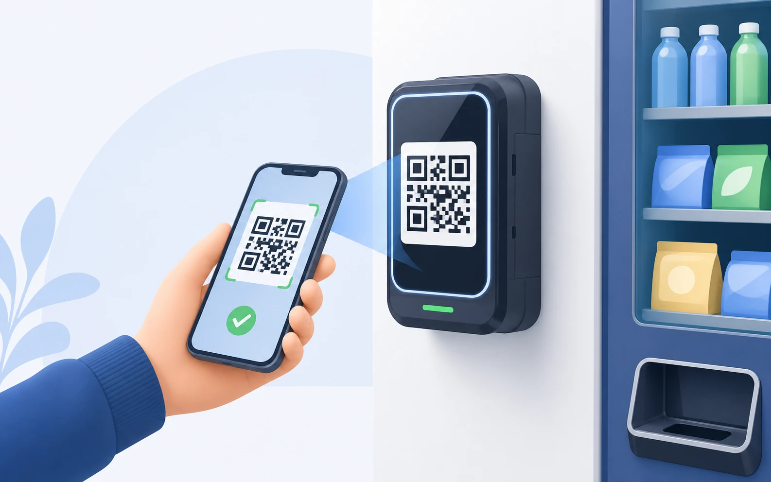 Клиент сканирует QR